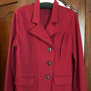 Washable Burgundy Jacket Size 6